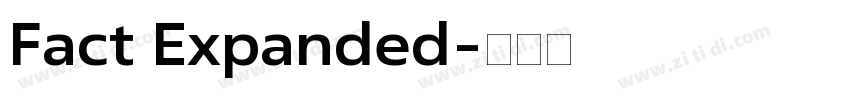 Fact Expanded字体转换